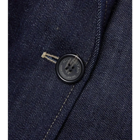 NEW NILI LOTAN Denim blazer size 8 New women’s luxury - Picture 3 of 12